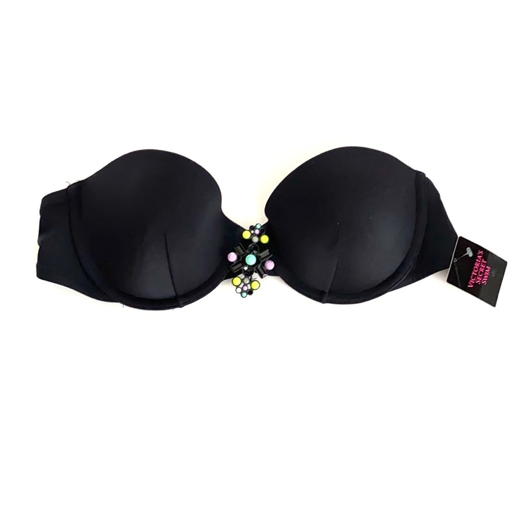 Victoria Secret Push Up‎ Strapless Swim Bra,34B,NWT